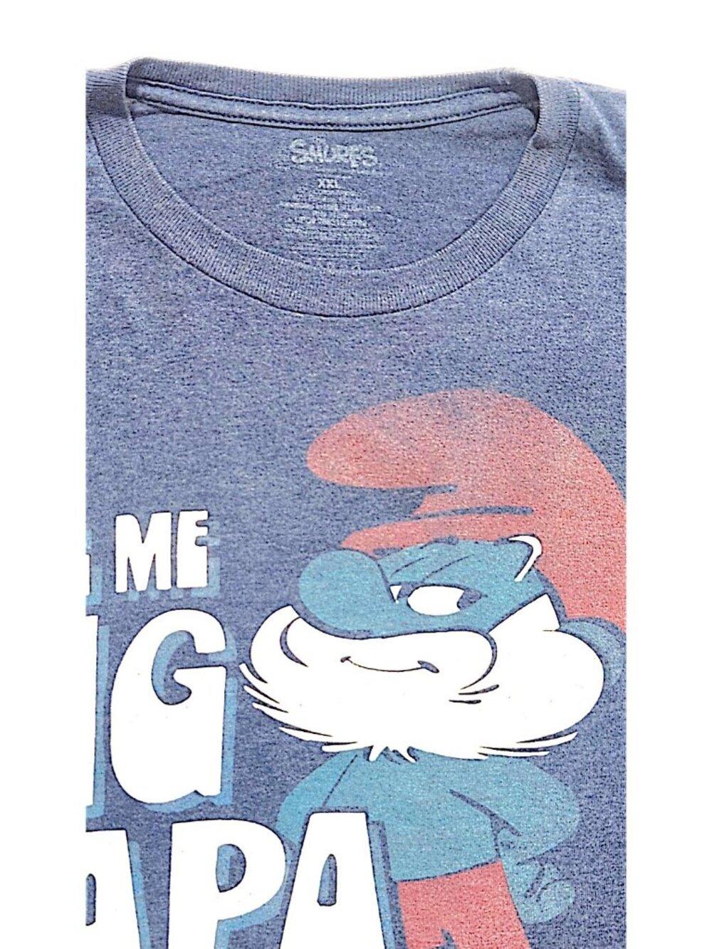 Smurfs Big Papa Graphic Tee Blue XXL - Picture 6 of 8
